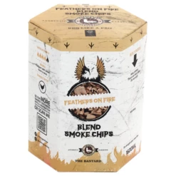 Smokey Goodness Feathers On Fire Smoke Chips Blend Apple, Cherry, Hickory & Oak 1600 Ml