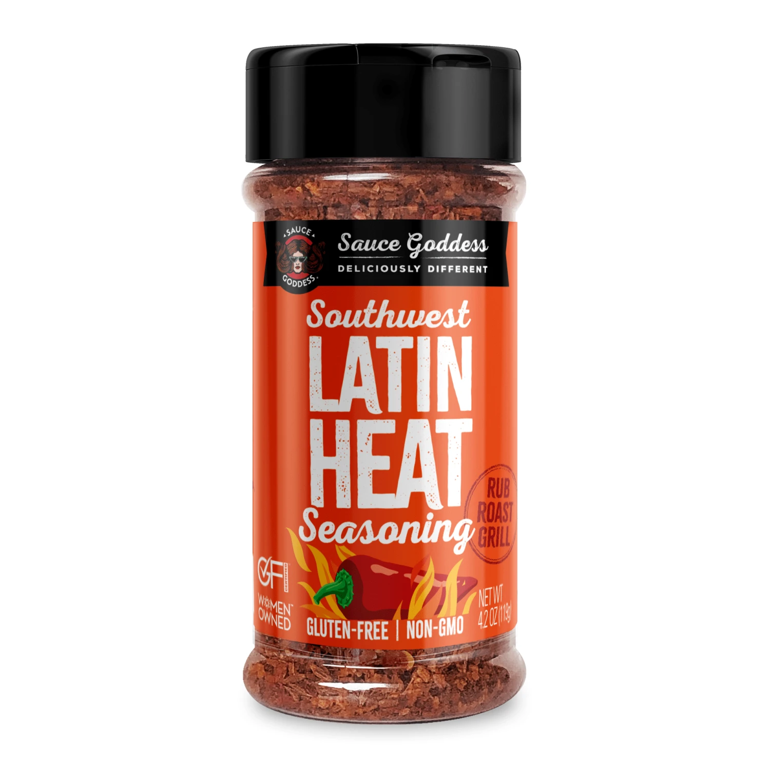 Sauce Goddess Latin Heat BBQ Rub 4.2 Oz 3 Sauce Goddess Latin Heat BBQ Rub 4.2 Oz