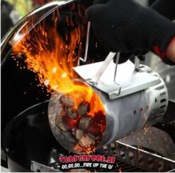 Weber Grote Brikettenstarter + GRATIS Weber Briketten + Aanmaakblokjes -Kama Joe BBQ Winkel image 375