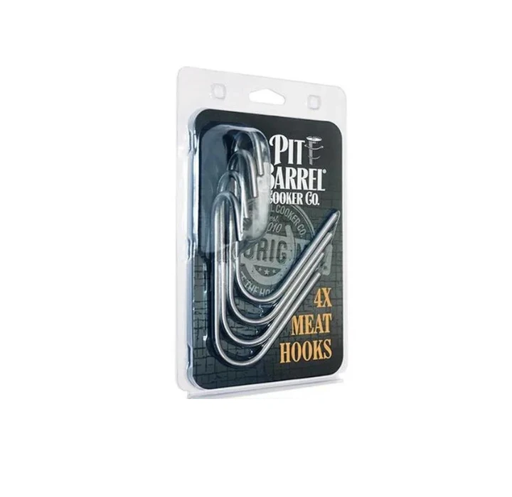 Pit Barrel Cooker RVS Vleeshaken 4st 3 Pit Barrel Cooker RVS Vleeshaken 4st