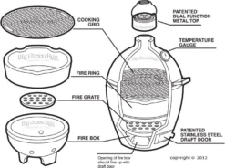 Big Green Egg XLarge + Integgrated Nest + Handler + Cover 8 Big Green Egg XLarge + Integgrated Nest + Handler + Cover -Kama Joe BBQ Winkel image 741